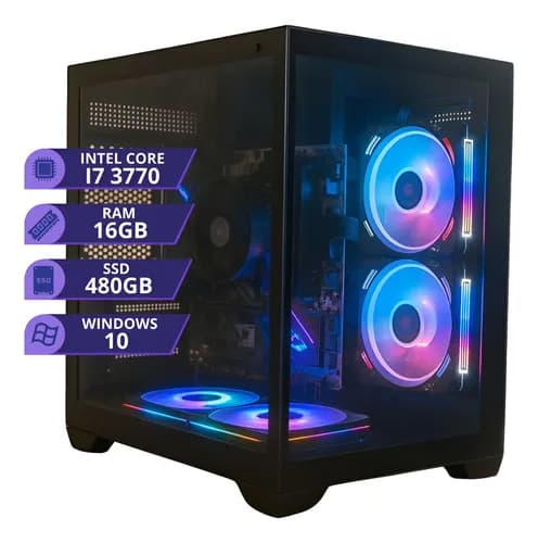 Pc Gamer Cpu Intel I7 3.4ghz Ssd 480gb Memoria Ram 16gb 500w