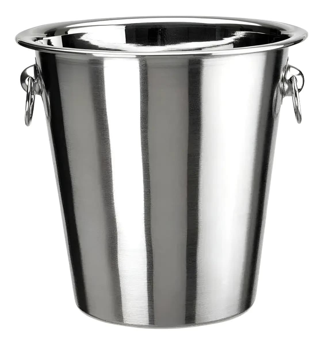 Balde de Gelo Inox 4L Wincy Casa Prata Champanheira Modelo Liso