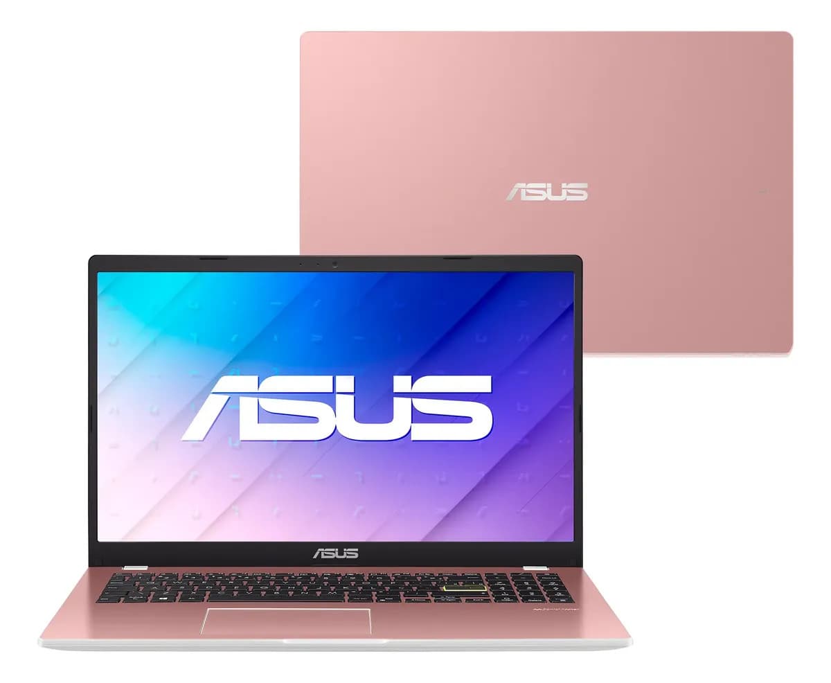 Notebook ASUS Vivobook Go 15, Intel Celeron Dual Core N4500, 4GB RAM, 128GB EMMC, Windows 11 Home, Tela 15,60' Led, Rosa - E510KA-BR833WS